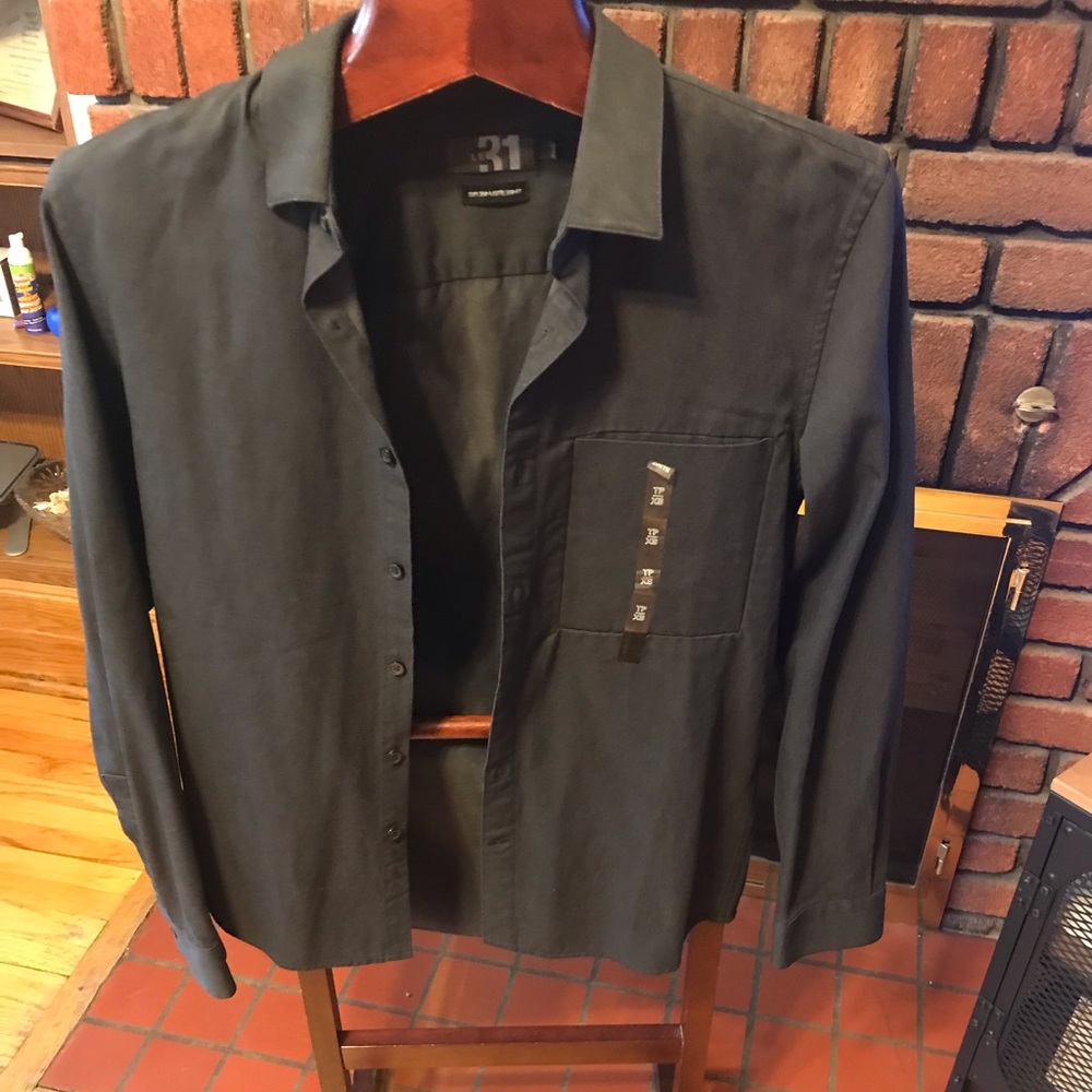 Brand new with tag,grey black denim material size XS